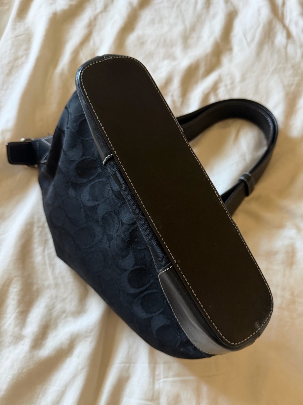 Coach Black Canvas Shoulder/Crossbody Bag - Picture 5 of 10